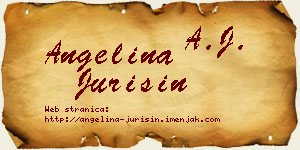 Angelina Jurišin vizit kartica